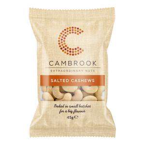 Cambrook Baked & Salted Cashews 45g Pack of 24