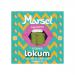 A bright rectangular pack of Marsel Delights Pistachios Lokum 99g shows six individually wrapped portions. The artwork displays pale cream cubes dusted with powdered sugar and green pistachio halves, set against gold and green accents with a glossy logo.