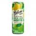 Photo shows twelve slim cans of Belvoir Fruit Farm Lime & Yuzu Mojito in 250ml size, arranged in neat rows. Each glossy can bears a pale green and yellow label with citrus illustrations, swirling mint leaves, the Belvoir logo and clear product text against a clean white background. Soft sheen glints