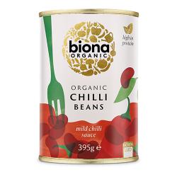 Biona Organic Chilli Beans Red Kidney 395G Pack of 6