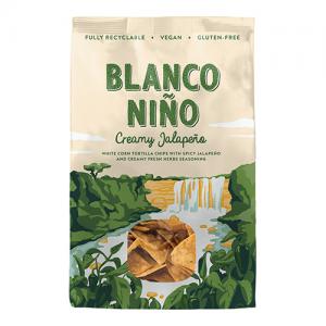 Blanco Nino  Creamy Jalapeo Authentic Tortilla Chips 170G Pack of 8