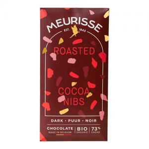Meurisse Dark chocolate with Cocoa Nibs 100g Pack of 15