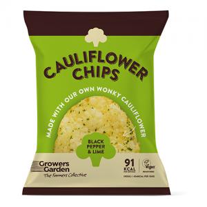 Growers Garden Cauliflower Crisps with Black Pepper & Lime 84g