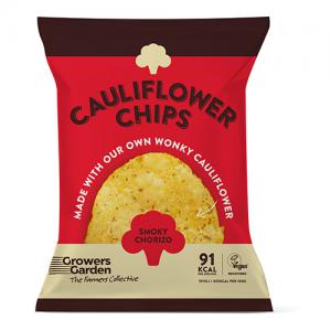 Growers Garden Cauliflower Crisps with Smoky Chorizo 84g Pack of 12