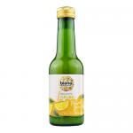 Six 250ml bottles of Biona Organic Lemon Juice stand grouped together, each showing bright yellow liquid and a white-and-green label with the Biona logo and lemon illustration. Bottles sit on a neutral background with caps and labels neatly aligned.