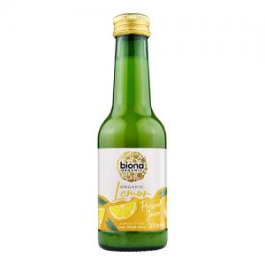 Biona Organic Lemon Juice 250ml Pack of 6