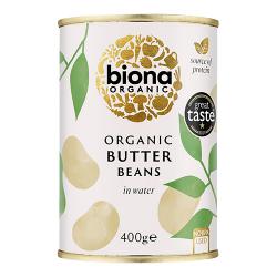 Biona Organic Butter Beans 400G Pack of 6