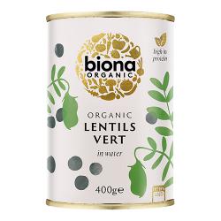 Biona Organic Lentils Vert 400g Pack of 6