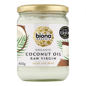 Biona Organic Raw Virgin Coconut Oil 400G Pack of 6