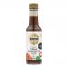 A row of six 140ml glass bottles of Biona Organic Worcester Sauce stands against a plain white background. Each bottle holds dark brown liquid, capped with black lids and wrapped in cream labels showing the Biona logo, product name and ingredient details. A faint reflection glints along each bottle.