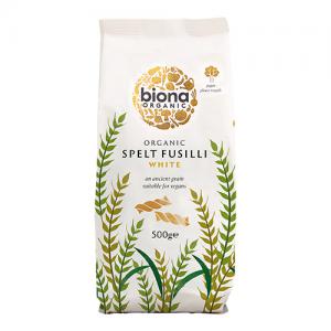 Biona Organic Spelt White Fusilli 500g Pack of 10
