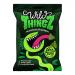 Brightly colored packaging shows ten 130g Wild Thingz bags arranged in a grid, each illustrated with playful cartoon pests and a bold Wild Thingz logo. Clear windows reveal zesty, bug-shaped gummies in vivid green, orange and yellow against a white background. Matte finish, subtle shadowing at edge.