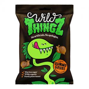Wild Thingz Organic & Vegan Sweets Gummy Grubs 130g Pack of 10