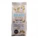 A clear bag labeled Belazu Fruit, Nuts & Seeds shows a rustic mix of nuts and seeds speckled with dark truffle flecks and pale Pecorino crumbs. Natural browns and creams contrast with the simple branded label on a neutral surface.