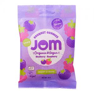 JOM Organic Sour Blueberry & Raspberry Gummies 70g Pack of 16