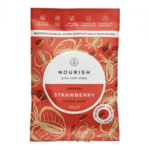 Nourish Strawberry Coconut Bites 40g Pack of 10
