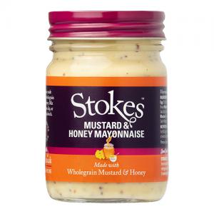 Stokes Mustard and Honey Mayonnaise 215g Pack of 6