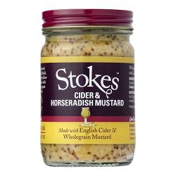 Stokes Cider & Horseradish Wholegrain Mustard 185g Pack of 6