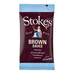 Stokes Sachet Real Brown Sauce 32g Pack of 80