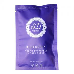 SweetDoughThings Blueberry Flavour Sugar-Free Candy Floss 12g Pack of