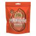 Bright green and red snack pouch labeled ManiLife Chilli & Lime Peanuts sits against a white background. The pack shows chili and lime illustrations, peanuts spilling beside the packet, and a clear logo with product name and nutritional icons, twelve packs stacked behind. Lighting is bright.