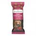 Image shows twelve slim 35g packets arranged in neat rows. Each glossy wrapper displays the Sir Woofchester logo with a stylized dog portrait, paw-print motifs and the product name. A small clear window reveals brown bite-sized treats; colors and text appear bold and crisp. Subtle shadows add depth.