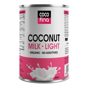 Cocofina Organic Coconut Milk Light 400ml Pack of 6