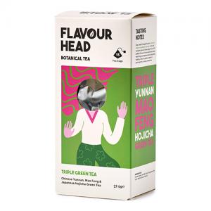 Flavour Head Triple Green Tea Botanical Tea 37.5g Pack of 6