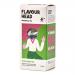 Flavour Head Triple Green Tea box features layered green shades, delicate botanical illustrations and scattered tea leaves. The Flavour Head logo and product name sit in bold white type. A small porcelain cup and loose leaves image appears near the stated weight and pack quantity.
