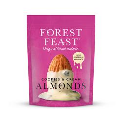 Forest Feast Cookies & Cream Almonds 120g Pack of 8