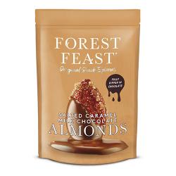 Forest Feast Salted Caramel Milk Chocolate Almonds 120g Pack of 8