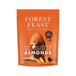Forest Feast Valencia Orange Milk Chcocolate Almonds 120g Pack of 8