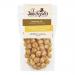 The photo shows a sealed Joe & Seph’s Banoffee Pie popcorn pouch. The glossy cream-and-caramel bag bears the Joe & Seph’s logo, images of popped corn with toffee drizzle, banana slices and a pie illustration, plus the product name and weight.