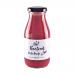 Six 285g Hawkshead Relish Hot Beetroot Ketchup bottles stand side by side, their deep magenta sauce visible through clear glass. Cream labels bear a black Hawkshead logo and red highlights; each bottle is sealed with a metal screw cap.