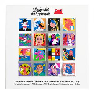 Le Chocolat des Franais Art Square Gift Set Pack of 10