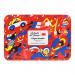 A small metal tin shows a retro French label with bold typography. Inside, milk chocolate-coated crispy rolled wafer sticks sit neatly, their glossy chocolate surface and delicate flaky layers visible at each end.