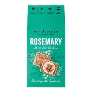 Pep & Lekker Rosemary Mixed Seed Cracker 110g Pack of 8