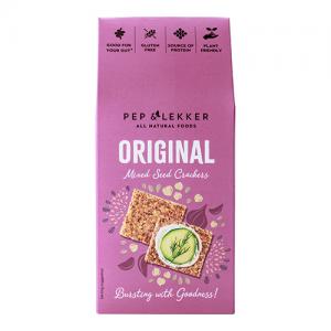 Pep & Lekker Original Mixed Seed Cracker 110g Pack of 8
