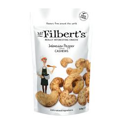 Mr Filberts Indonesian Peppered Cashews 100g Pack of 12