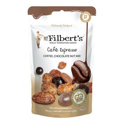 Mr Filberts CafÃ© Espresso Coffee & Chocolate Nut Mix 75g Pack of 15