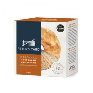 Peters Yard Original Sourdough Crispbread Medium with hole 145g Box