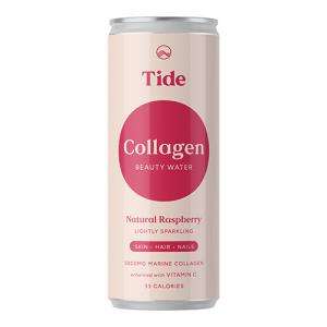 Tide Sparkling Raspberry Collagen Water 330ml Pack of 12