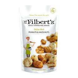 Mr Filberts Italian Herb Peanuts & Hazelnuts 100g Pack of 12