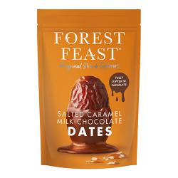 Forest Feast Salted Caramel Milk Chocolate Dates 140g Pack of 6
