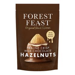 Forest Feast Milk Chocolate Praline Hazelnuts 100g Pack of 6