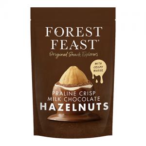 Forest Feast Milk Chocolate Praline Hazelnuts 100g Pack of 6