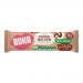 Photo shows a rectangular cereal bar in glossy, colorful Boka packaging beside an unwrapped bar. The bar reveals chewy cereal clusters, marshmallow swirls and a chocolate coating, with visible oats and puffed grains on a light surface.