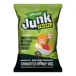 Junk Organic Vegetable Crisps  Mi Ed Veg Parsnip, Sweet Potato,