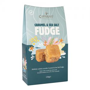 Copperpot Caramel & Sea Salt Fudge 150G Pack of 10
