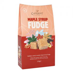 Copperpot Maple Syrup Fudge 150G Pack of 10